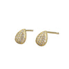 Earrings Copper Geometric Style Heart Shape Inlaid With Zirconium Electroplated For Women