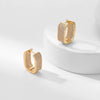 Earrings Copper Geometric Zirconia Light Luxury