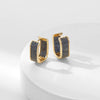 Earrings Copper Geometric Zirconia Light Luxury