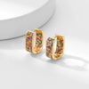 Earrings Copper Geometric Zirconia Light Luxury