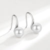 Earrings Copper High Imitation Fresh Water Pearl Geometric Electroplated 18K Real Gold Ear Hook