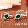 Earrings Copper Highend Geometric Zirconia Inlaid