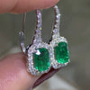 Earrings Copper Highend Geometric Zirconia Inlaid