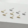 Earrings Copper 14K Goldfilled Minimalist Geometric Electroplating 925 Silver Needle Handmade