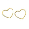 Earrings Copper S925 Heart Glitter Electroplating Elegant