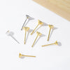 Earrings Copper 925 Silver 18K Gold Plated Allmatch Geometric Electroplated