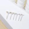 Earrings Copper 925 Silver 18K Gold Plated Allmatch Geometric Electroplated