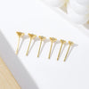 Earrings Copper 925 Silver 18K Gold Plated Allmatch Geometric Electroplated