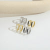 Earrings Copper Sweet Simple Retro Heart Shape Electroplating Unisex