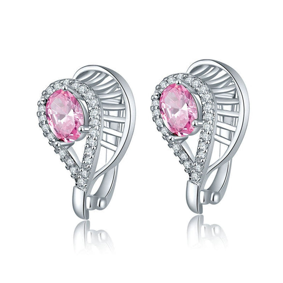 Earrings Diamond Geometric Hollow Zircon Crystal Water Drop Fashion Jewelry For Women