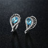 Earrings Diamond Geometric Hollow Zircon Crystal Water Drop Fashion Jewelry For Women