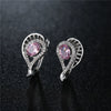Earrings Diamond Geometric Hollow Zircon Crystal Water Drop Fashion Jewelry For Women