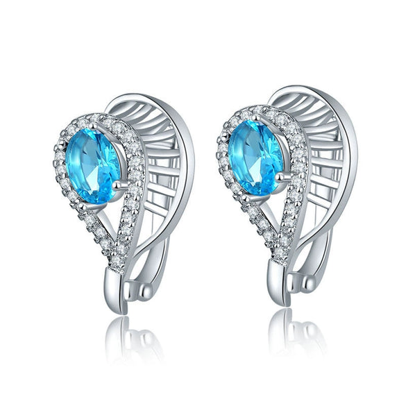 Earrings Diamond Geometric Hollow Zircon Crystal Water Drop Fashion Jewelry For Women