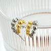 Earrings Ear Cuffs Copper Twotone Round Bead Cring Ushaped Electroplated Fashion Minimalist Style Unisex Ear Accessories