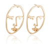 European And American Hot Earrings Personalized Face Mask Earrings Facial Makeup Earrings Exaggerated Punk Female Earrings Ear Studs Earrings