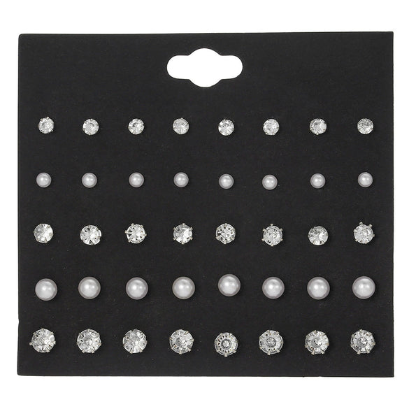 Earrings Imitation Pearl Geometric Electroplating Jewelry For Women