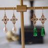 Earrings Natural Freshwater Pearl Drop Shape 14K Gold Plated Copper