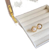 Earrings Natural Freshwater Pearl Square Oblate Silver Design