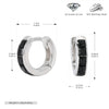 Earrings S925 Silver Geometric Light Luxury Inlaid Zircon