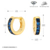 Earrings S925 Silver Geometric Light Luxury Inlaid Zircon