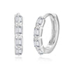 Earrings S925 Silver Geometric Trapezoidal Electroplated Highend