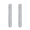 Earrings S925 Silver Moissanite Geometric Style Diamond Processed