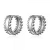 Earrings S925 Silver Needle Copper Geometric Round Bead Electroplating Design For Men And Women
