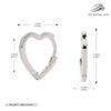 Earrings S925 Sterling Silver Heart Design Electroplated Small Fresh Style