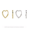 Earrings S925 Sterling Silver Heart Design Electroplated Small Fresh Style