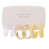 Earrings Set Mixed Material Alloy Cartoon Style With Letter Design And Oil Treatment