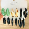 Earrings Set Mixed Material Alloy Cartoon Style With Letter Design And Oil Treatment