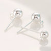 Earrings 925 Silver Copper Hoop Bean Round Ball Electroplating Diy Accessories