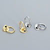 Earrings 925 Silver Heart Electroplating