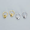 Earrings 925 Silver Heart Electroplating