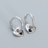 Earrings 925 Silver Heart Electroplating