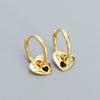Earrings 925 Silver Heart Electroplating