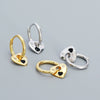 Earrings 925 Silver Heart Electroplating