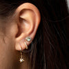 Earrings Silver Needle Copper Geometric Electroplated Jewelry For Women