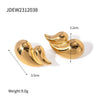 Earrings Stainless Steel Drop Shape Electroplated Original Design Light Luxury Highend