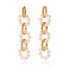 Earrings Stainless Steel Geometric Electroplating Ins Style Minimalist Women's