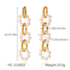 Earrings Stainless Steel Geometric Electroplating Ins Style Minimalist Women's