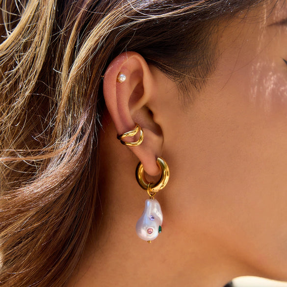 Earrings Stainless Steel Geometric Electroplating Women's
