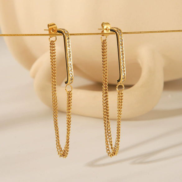 Earrings Stainless Steel Geometric Electroplating Women's