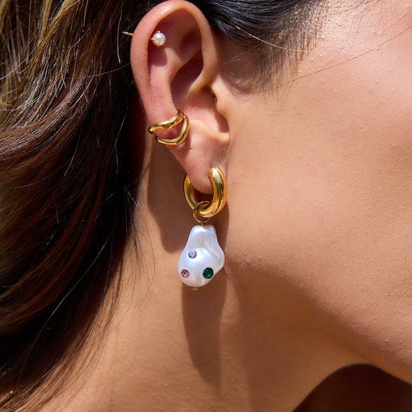 Earrings Stainless Steel Geometric Electroplating Women's