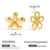 Earrings Stainless Steel Geometric Ins Style Electroplating