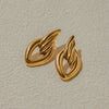 Earrings Stainless Steel Geometric Modern Minimalist Electroplating