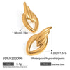 Earrings Stainless Steel Geometric Modern Minimalist Electroplating
