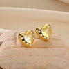 Earrings Stainless Steel Imitation Pearl Bow Light Luxury Style Electroplating