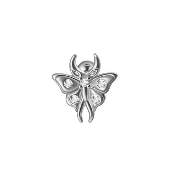 Earrings Stainless Steel Inlaid With Zircon Butterfly Dragonfly Design