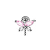 Earrings Stainless Steel Inlaid With Zircon Butterfly Dragonfly Design